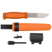 Faca Morakniv Kansbol (S) laranja queimado c/ Kit de sobrevivência
